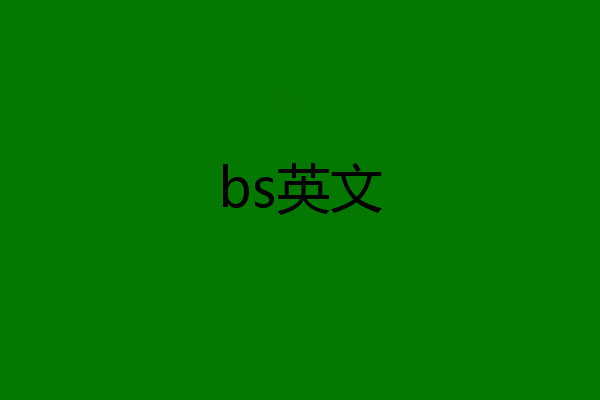 bs英文