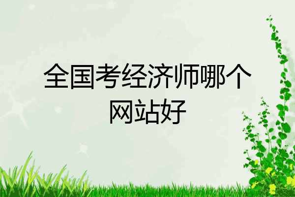 全国考经济师哪个网站好