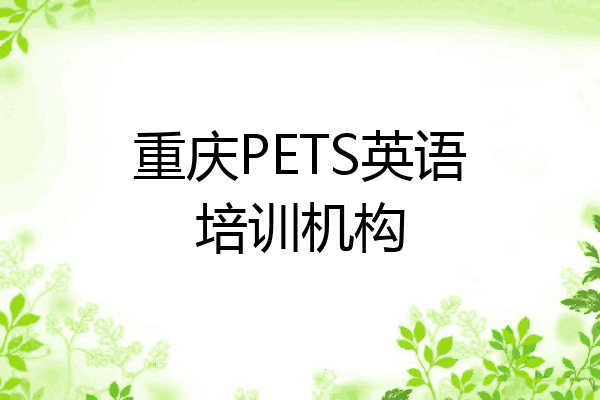 重庆PETS英语培训机构