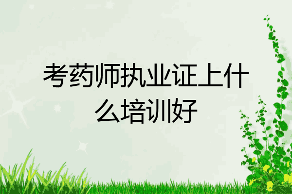 考药师执业证上什么培训好