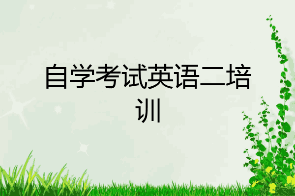 自学考试英语二培训
