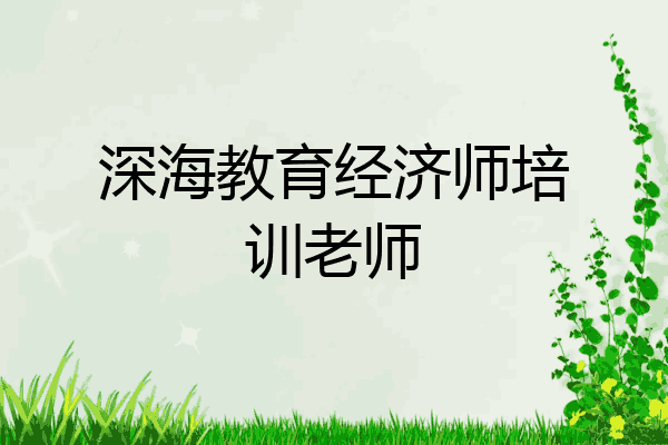 深海教育经济师培训老师