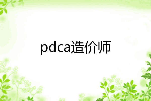 pdca造价师