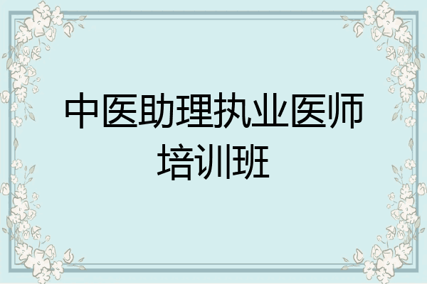 中医助理执业医师培训班