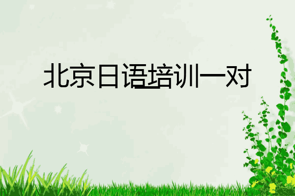 北京日语培训一对一