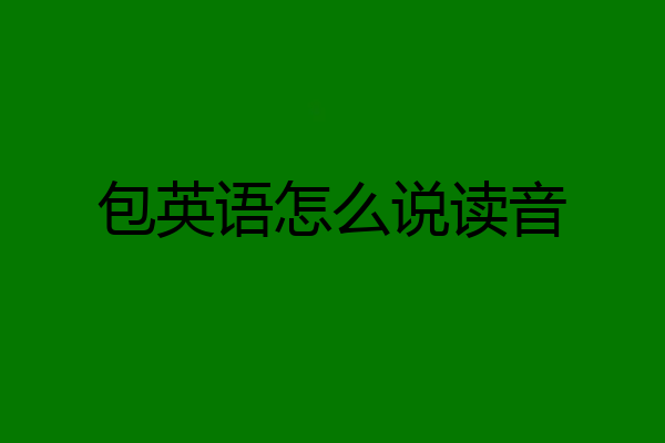 包英语怎么说读音