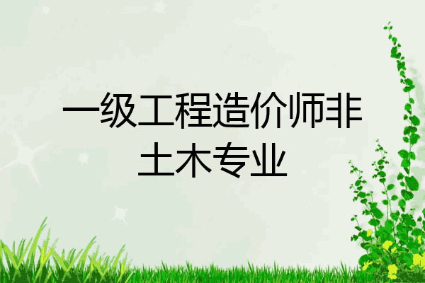 一级工程造价师非土木专业