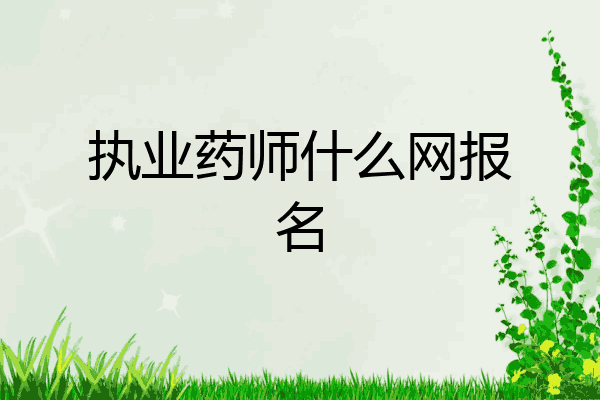 执业药师什么网报名
