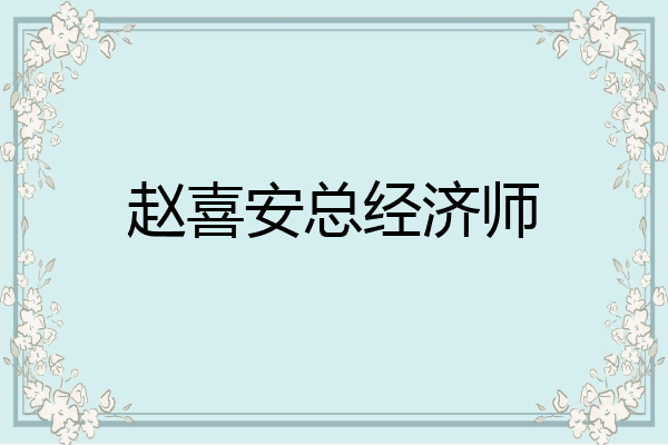 赵喜安总经济师
