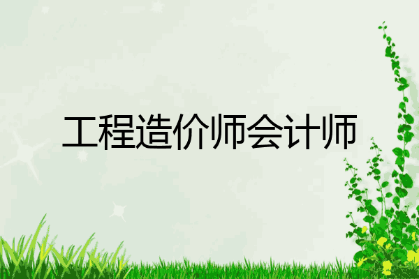 工程造价师会计师