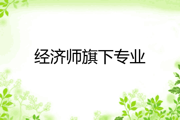 经济师旗下专业