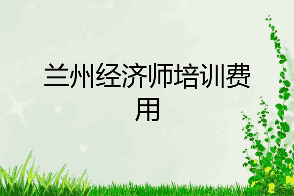 兰州经济师培训费用