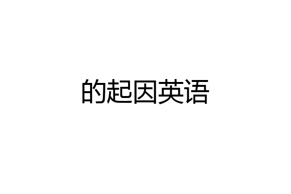 的起因英语