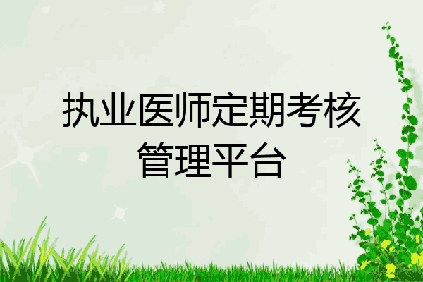 执业医师定期考核管理平台