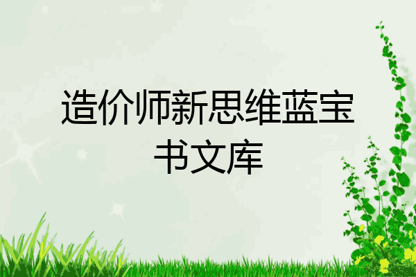 造价师新思维蓝宝书文库