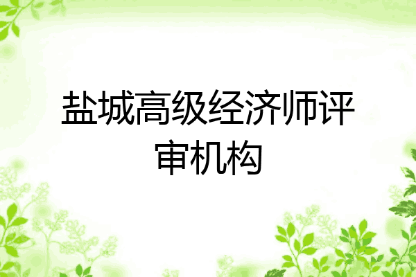 盐城高级经济师评审机构