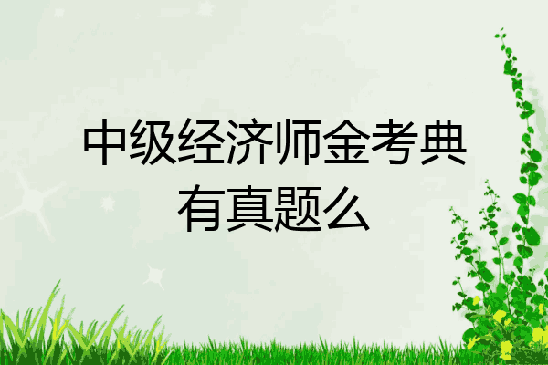 中级经济师金考典有真题么