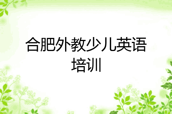 合肥外教少儿英语培训