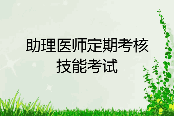 助理医师定期考核技能考试