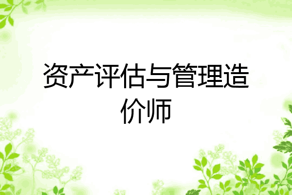 资产评估与管理造价师