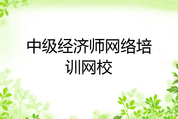 中级经济师网络培训网校