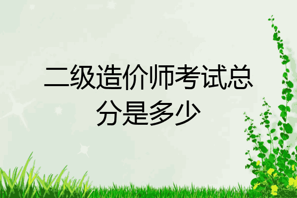 二级造价师考试总分是多少