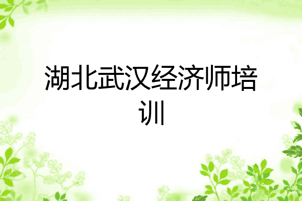 湖北武汉经济师培训