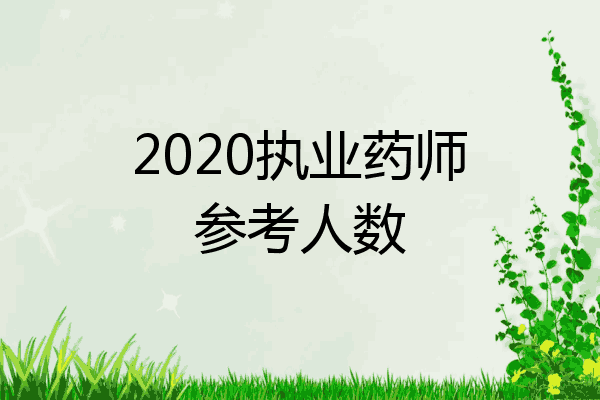 2020执业药师参考人数