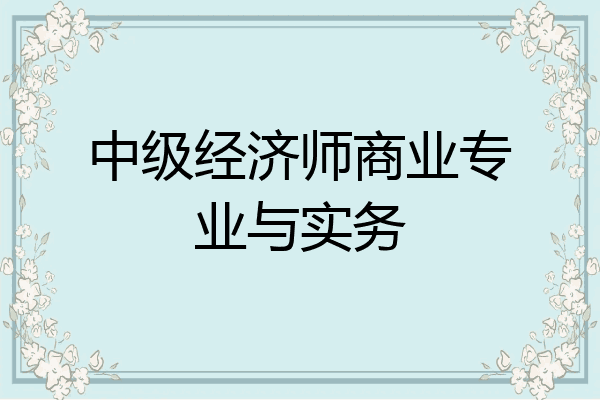 中级经济师商业专业与实务