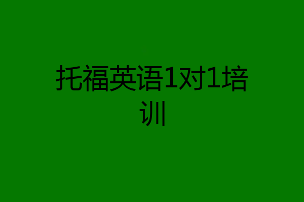 托福英语1对1培训