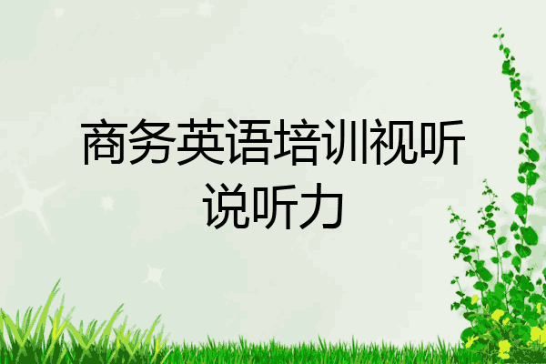 商务英语培训视听说听力