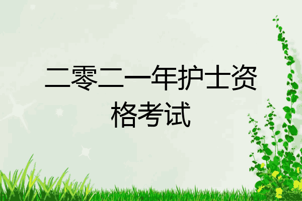 二零二一年护士资格考试