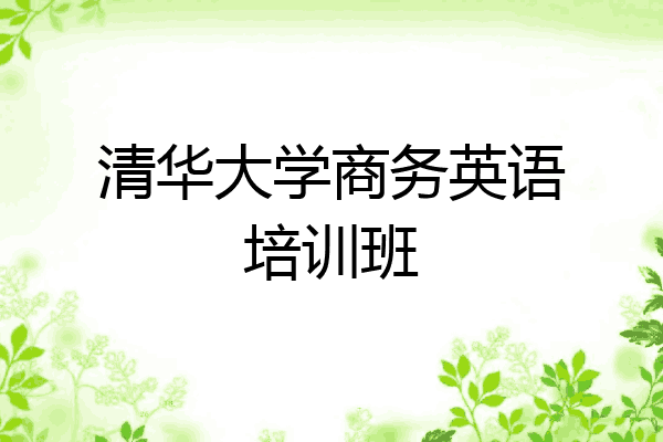 清华大学商务英语培训班