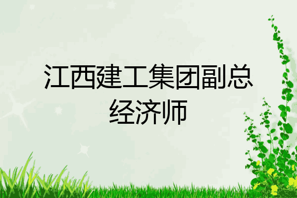 江西建工集团副总经济师