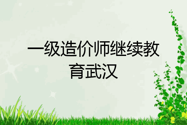 一级造价师继续教育武汉