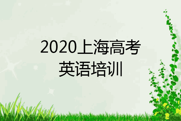 2020上海高考英语培训