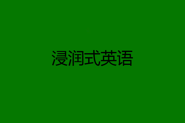 浸润式英语