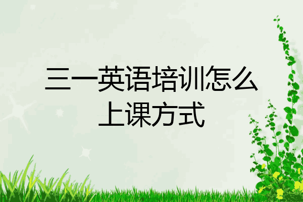 三一英语培训怎么上课方式