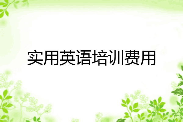 实用英语培训费用