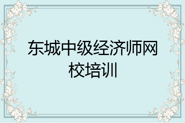 东城中级经济师网校培训