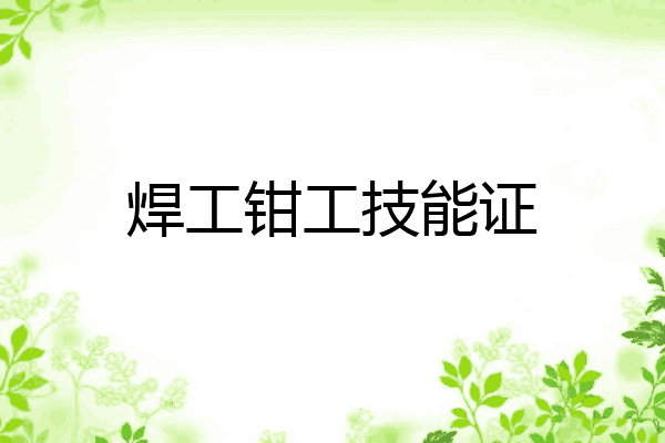 焊工钳工技能证