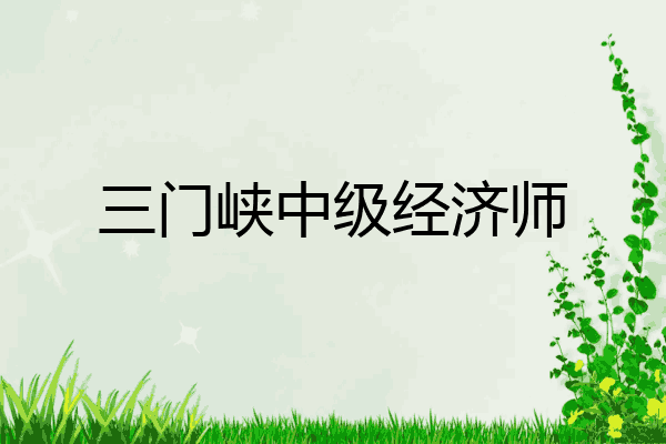 三门峡中级经济师