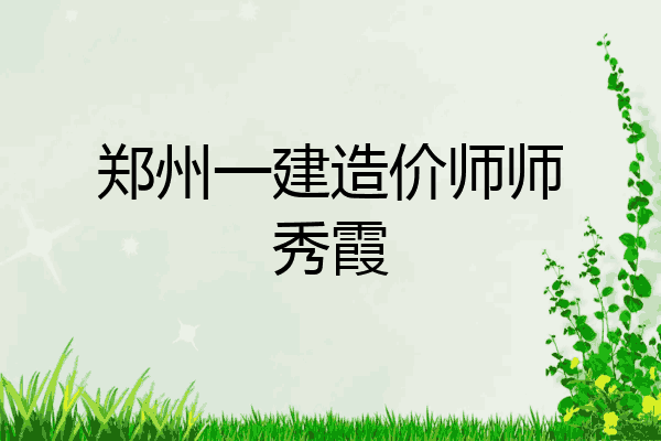 郑州一建造价师师秀霞