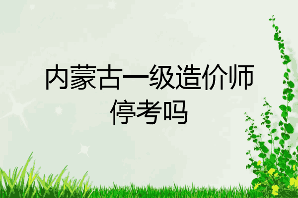 内蒙古一级造价师停考吗