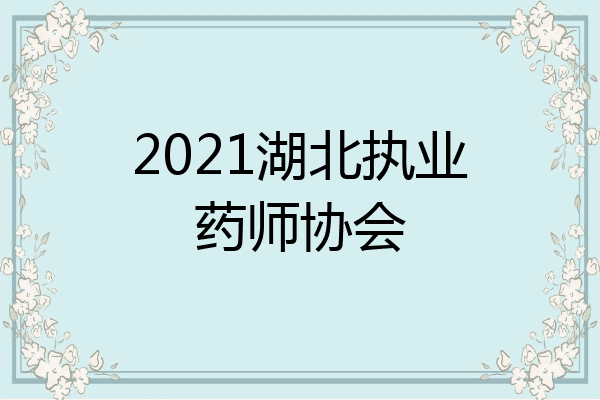 2021湖北执业药师协会