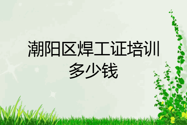 潮阳区焊工证培训多少钱