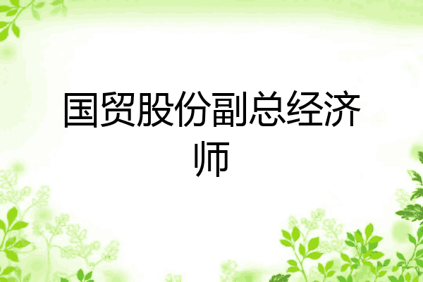 国贸股份副总经济师