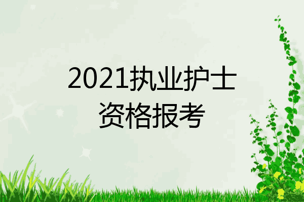 2021执业护士资格报考