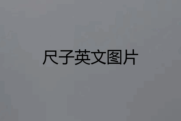 尺子英文图片