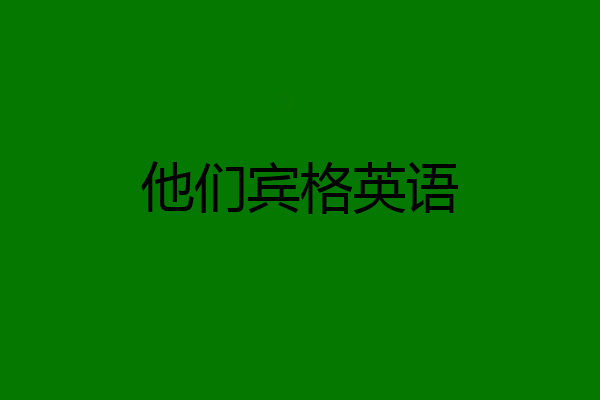 他们宾格英语